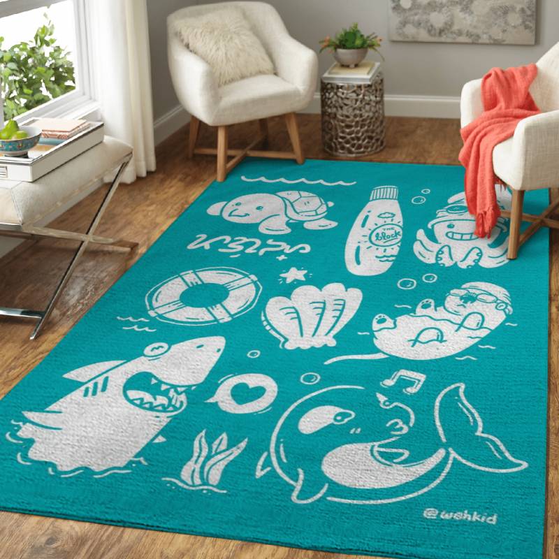 Swimming Animals – Wehkid Area Rug Carpet