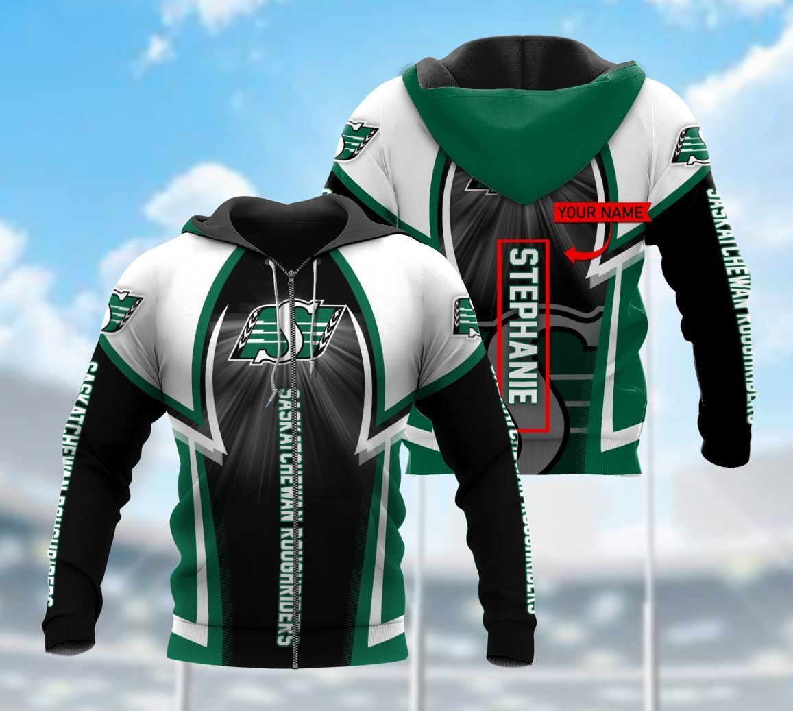 HO102 3D CFL Hoodie Saskatchewan Roughriders Plumosu Store