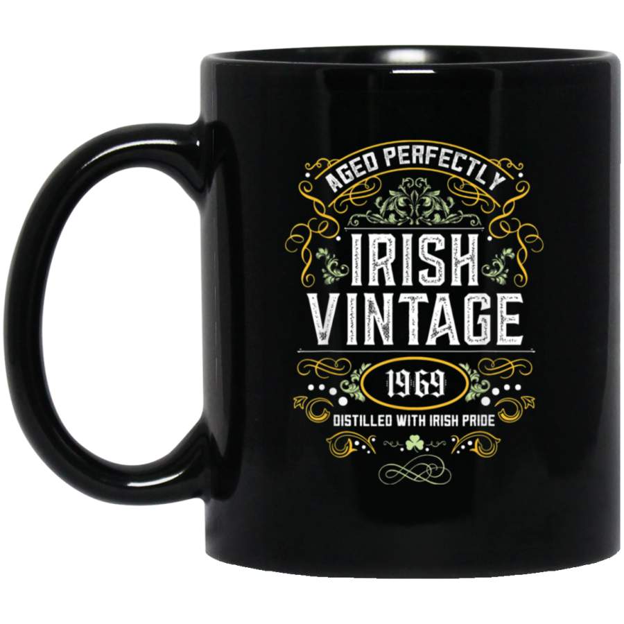 Irish Birthday Vintage Shamrock Pride 1969 Mug