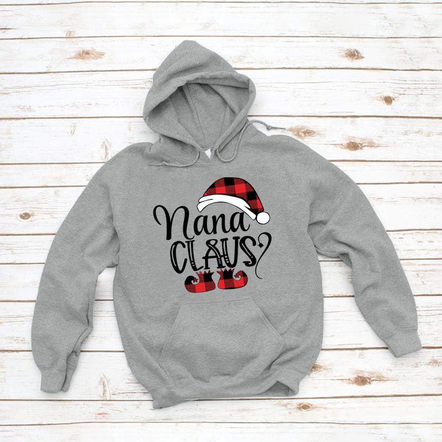 PERSONALIZED NANA CLAUS BUFFALO PLAID CHRISTMAS SHIRT