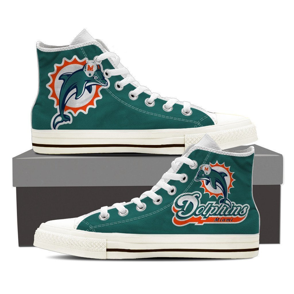 Dolphins  Ladies High Top Sneakers