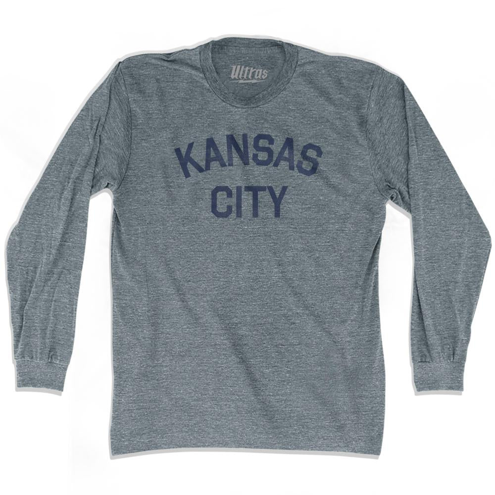 Kansas City Adult Tri-Blend Long Sleeve T-Shirt