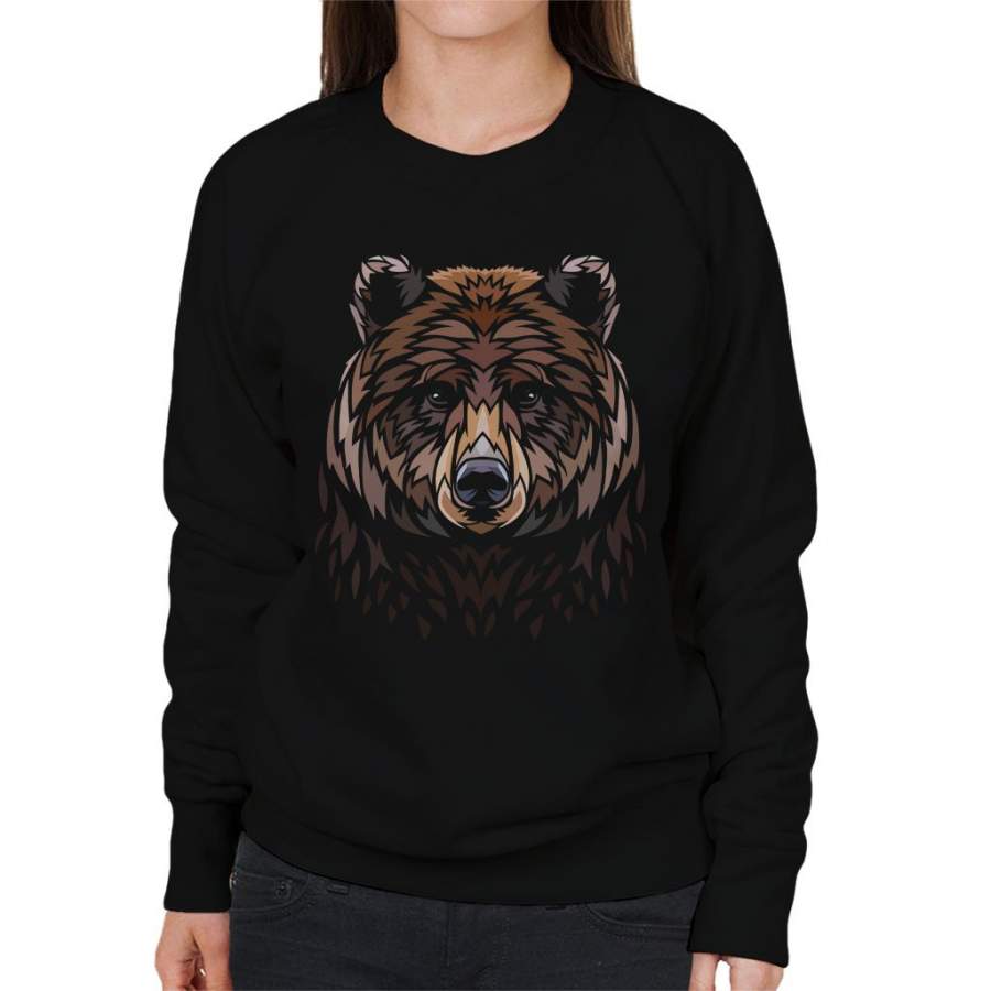 Tribal Bear Women’s Sweatshirt