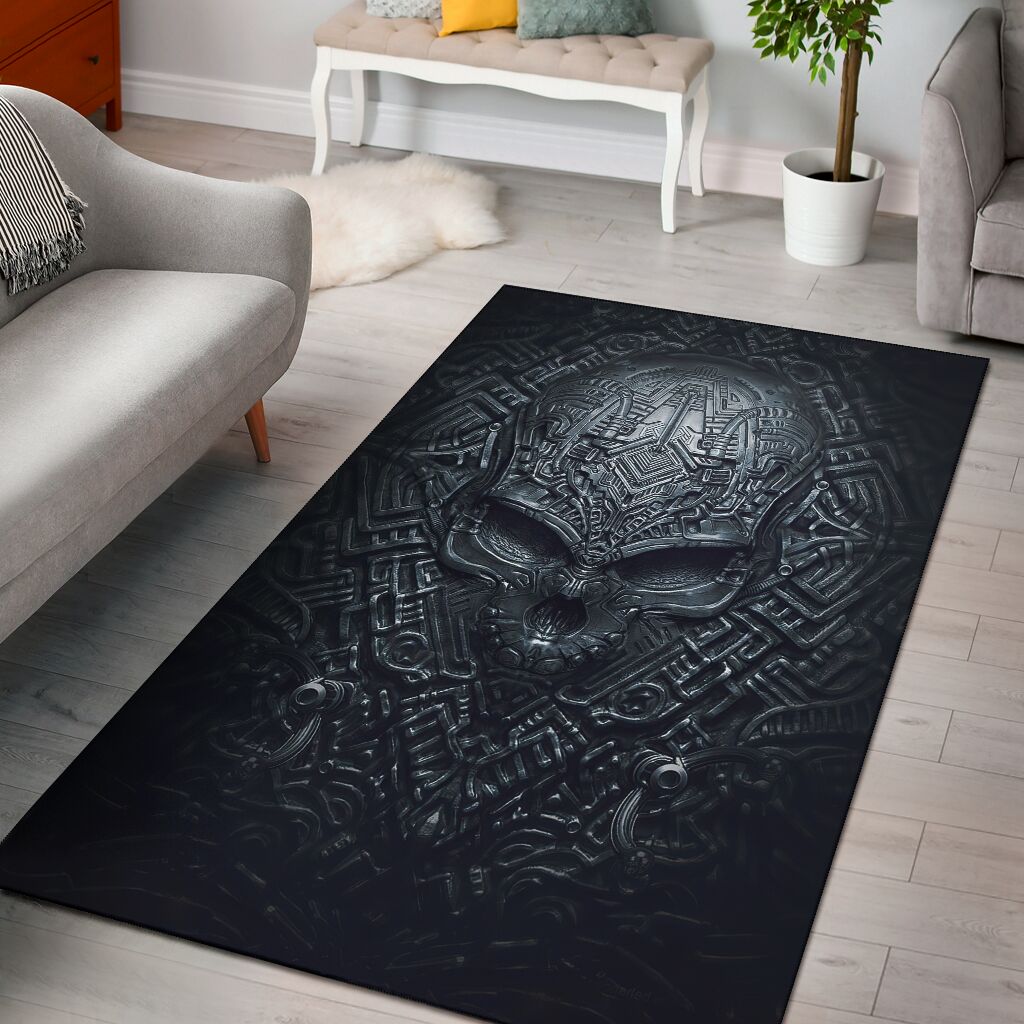 Skull 3D Printed Skull Rug 0622 – Corethermax