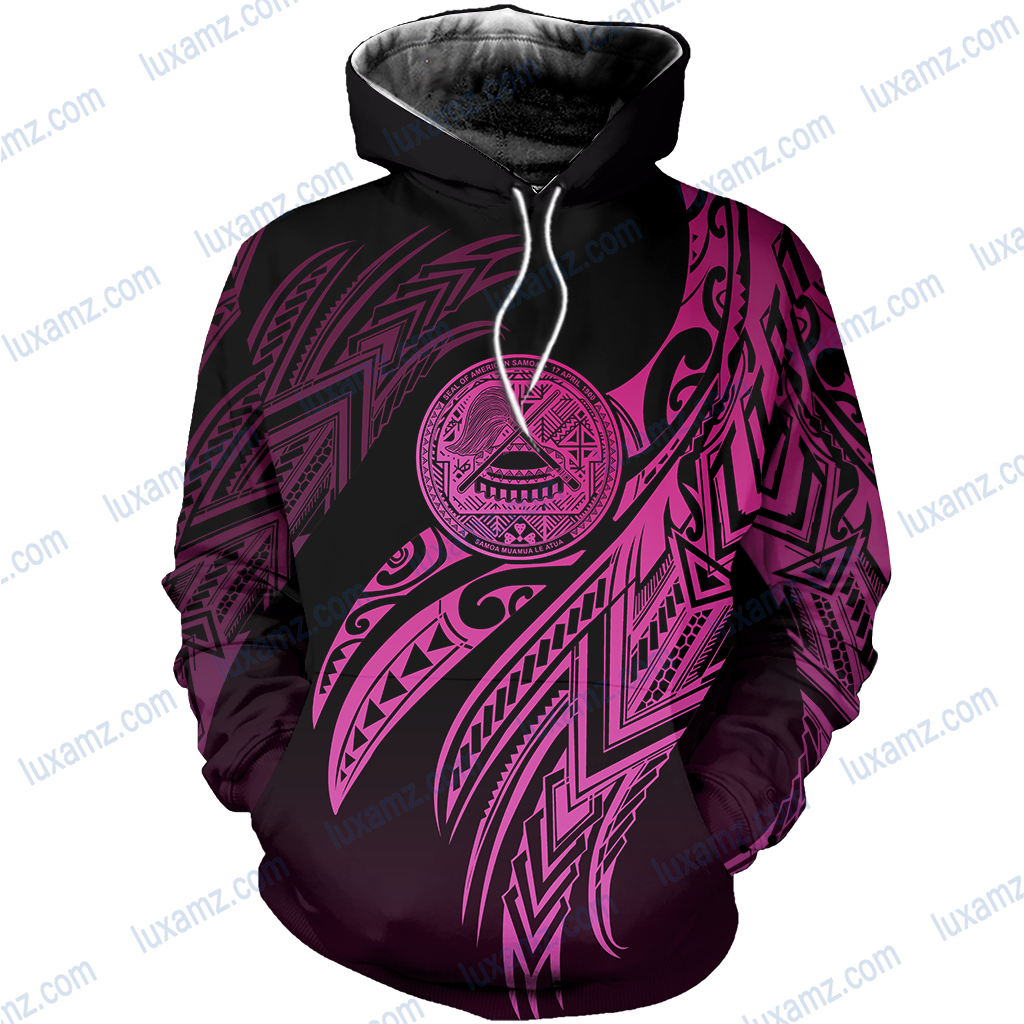 American Samoa Polynesian Legend Pink Version All Over Print