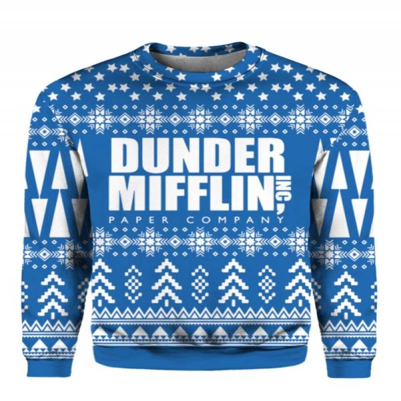 The Office Dunder Mifflin 3D Print Christmas Ugly Sweatshirt Hoodie