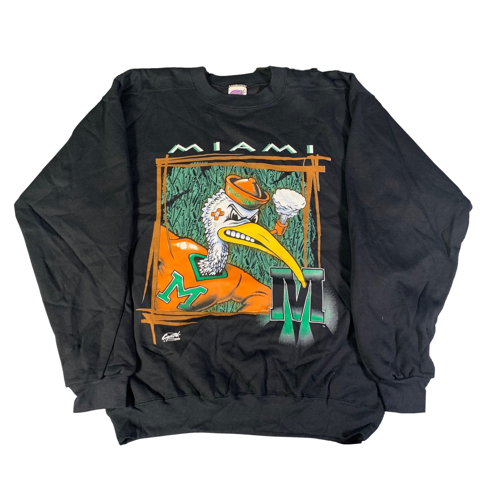 Vintage Miami Hurricanes “Sebastian The Ibis” Crewneck Sweatshirt