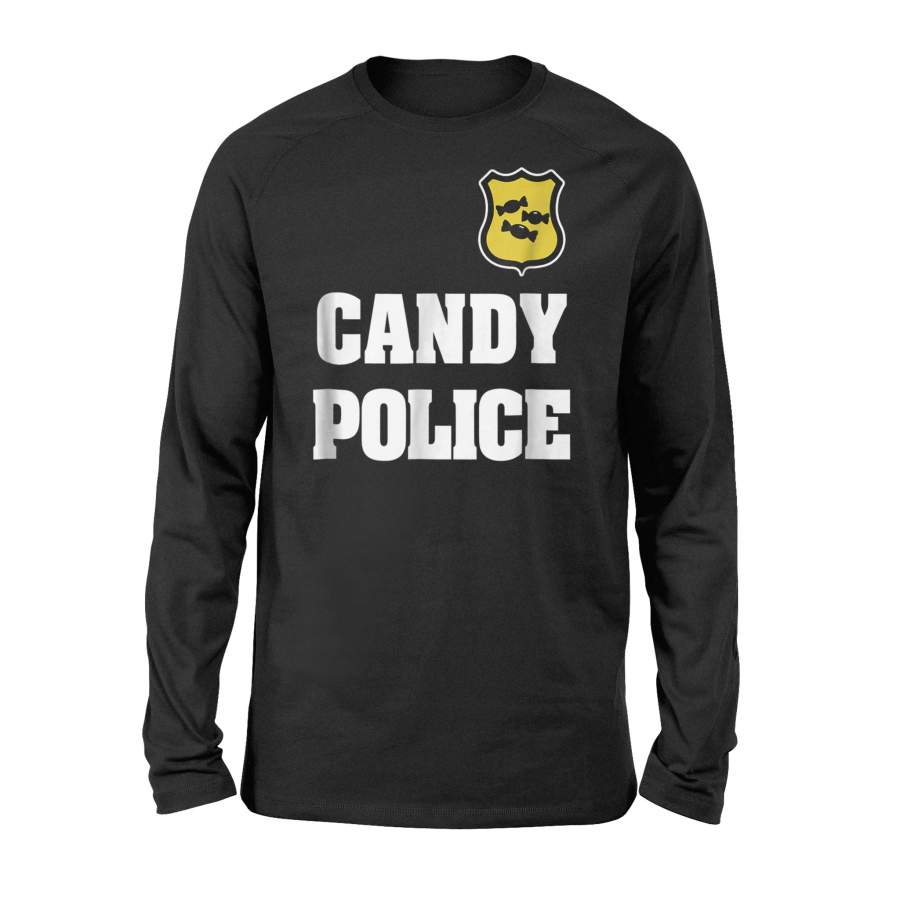 Candy Police Funny Halloween Saying Halloween Long Sleeve T shirt