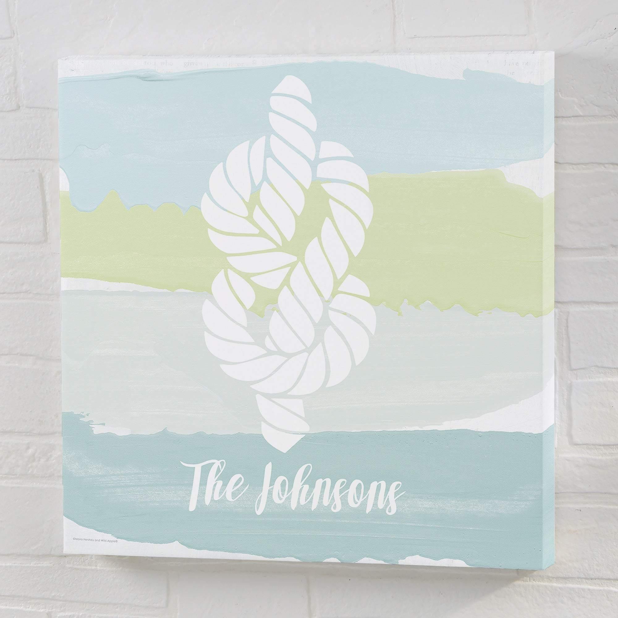 [Personalized Name] Seaside Swatch Knot – Perfect Gift Idea , Gift For Family, Gift For Home Decor, Best Idea Gift – Matte Canvas, Wall Art, Canvas Prints