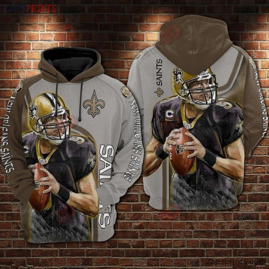 New Orleans Saints Fashion 3 D Hoodie V8 Gift For Fan Football Lovers