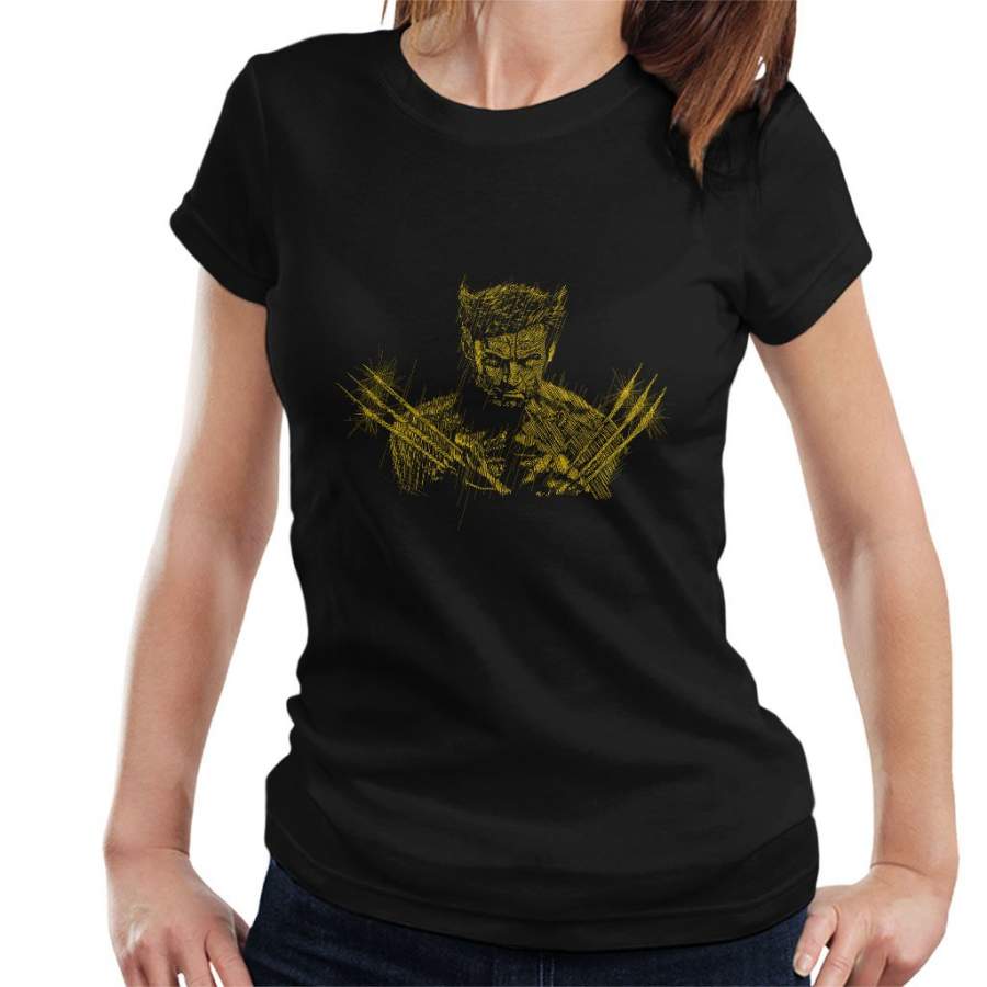 X Men Logan Sketch Women’s T-Shirt