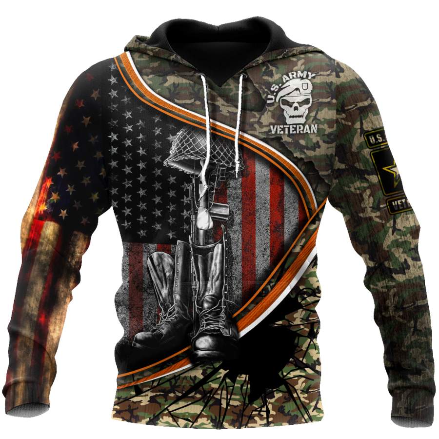 US Veteran 3D All Over Printed Shirt Hoodie MP18082001