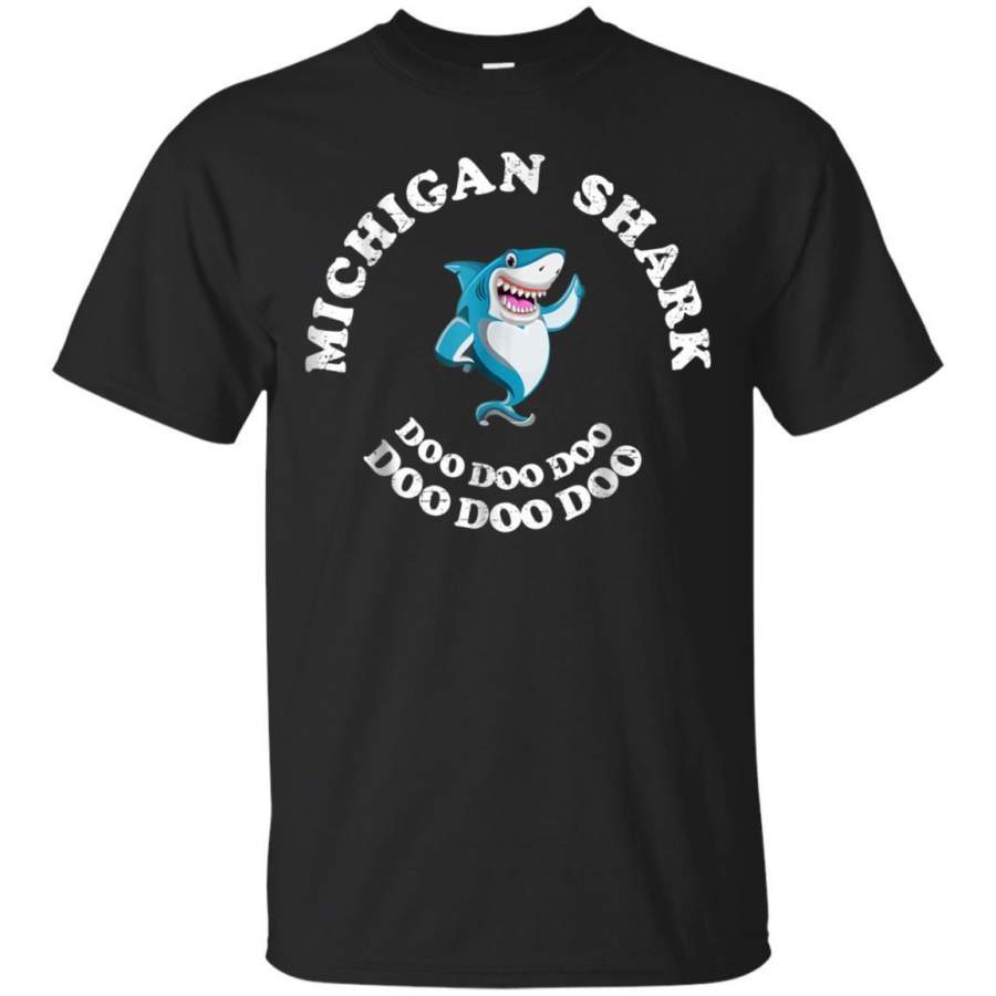 AGR Michigan Shark Doo Doo Doo Vintage Shirt Family Perfect Gift Jaq T-shirt