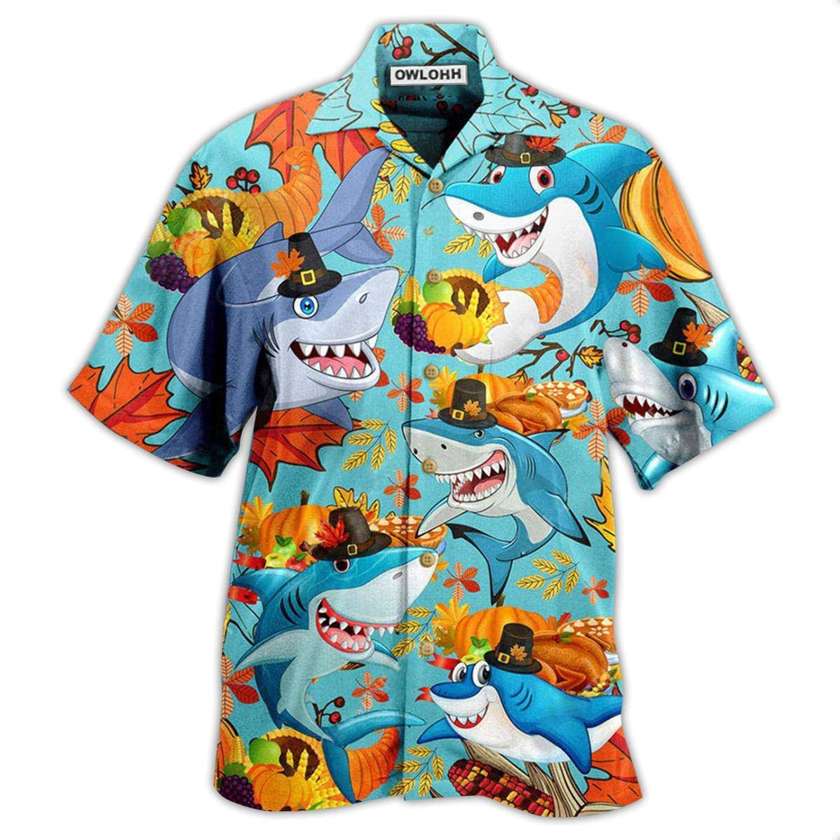 Shark Thanksgiving – Hawaiian Shirt