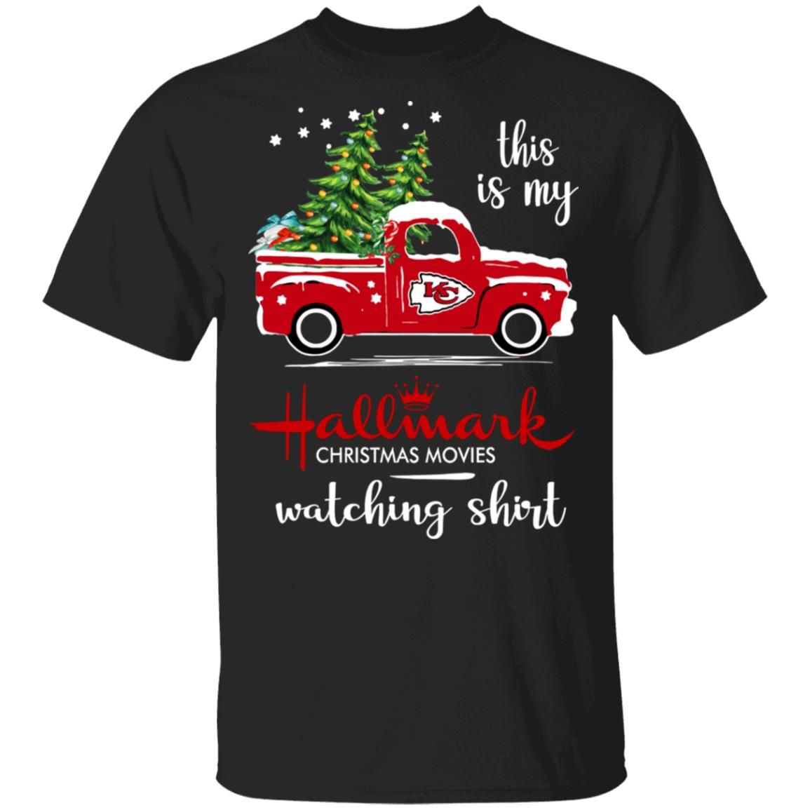 Kansas City Chiefs This Is My Hallmark Christmas Movies Watching Shirt