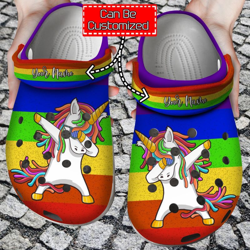 Unicorn Rainbow Croc Style Clog LGBT