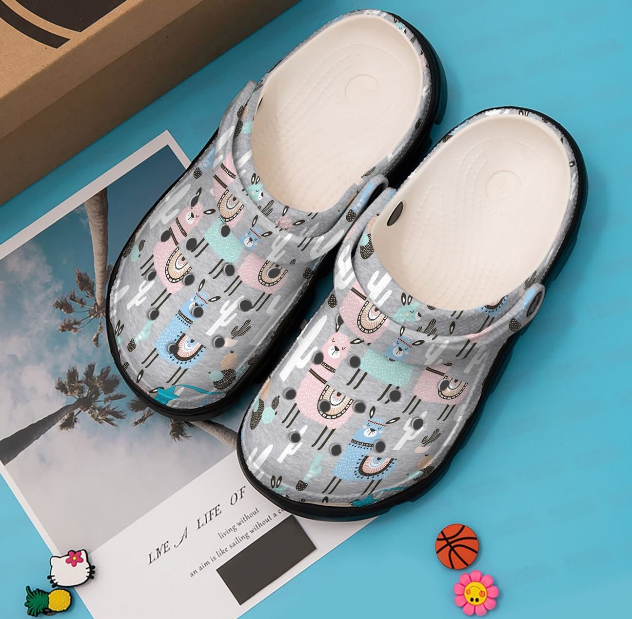 Llama Personalized Clog, Custom Name, Text, Color, Number Fashion Style For Women, Men, Kid, Print 3D Llama Cute