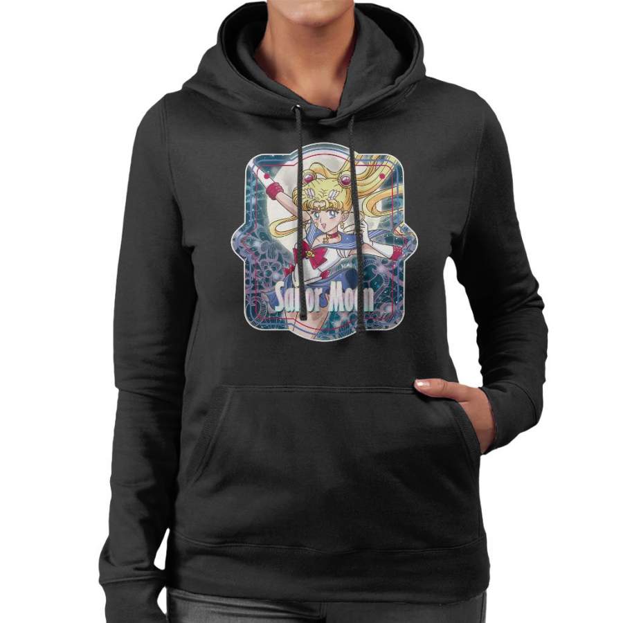 Sailor Moon Moonlight Frame Women’s Hooded Sweatshirt