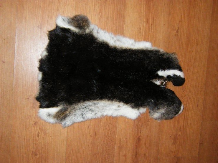 Black And Rabbit Fur Pelt Shirt