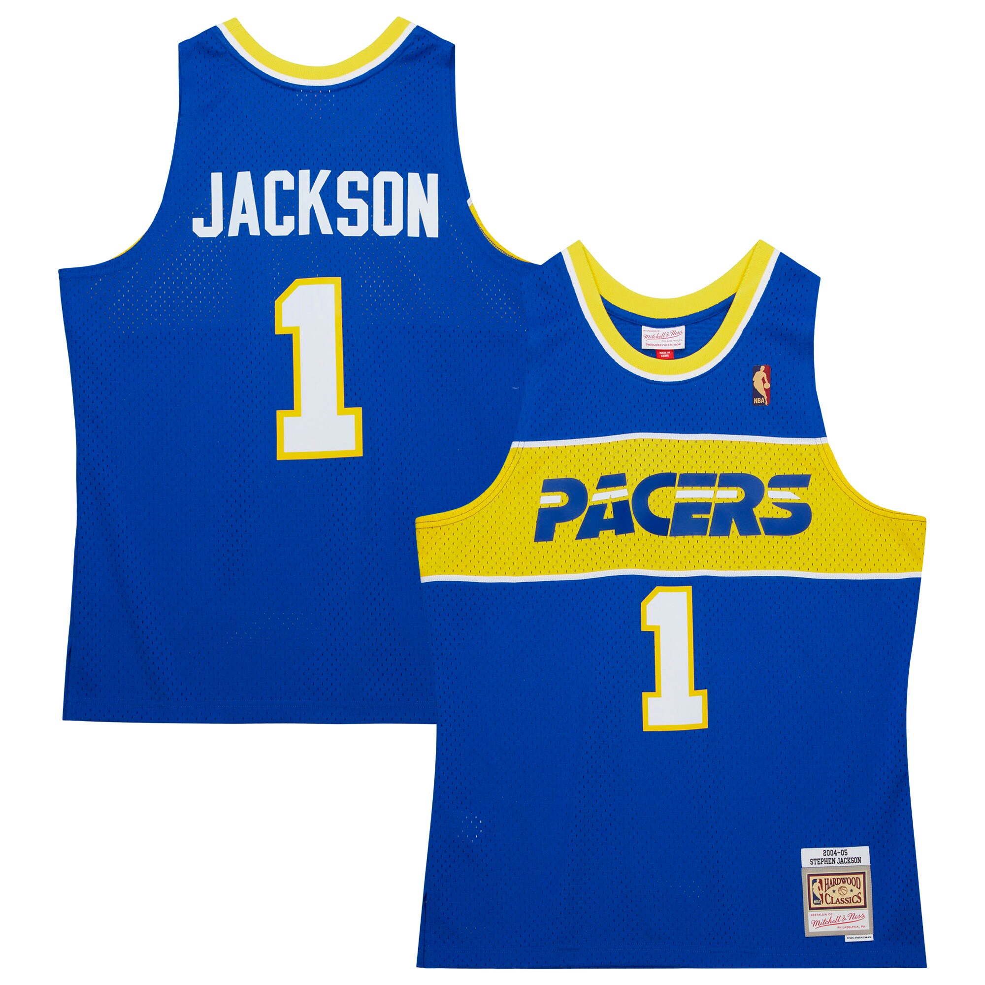 Stephen Jackson Indiana Pacers Mitchell & Ness 2004/05 Hardwood Classics Swingman Jersey – Royal