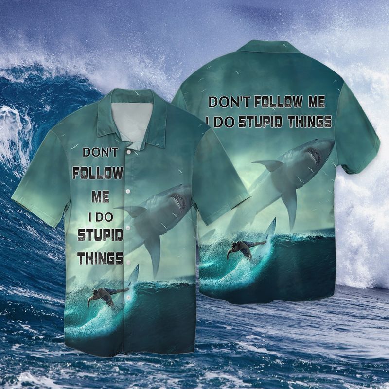 Shark Hawaiian Shirt  Unisex  Adult  Hw7775