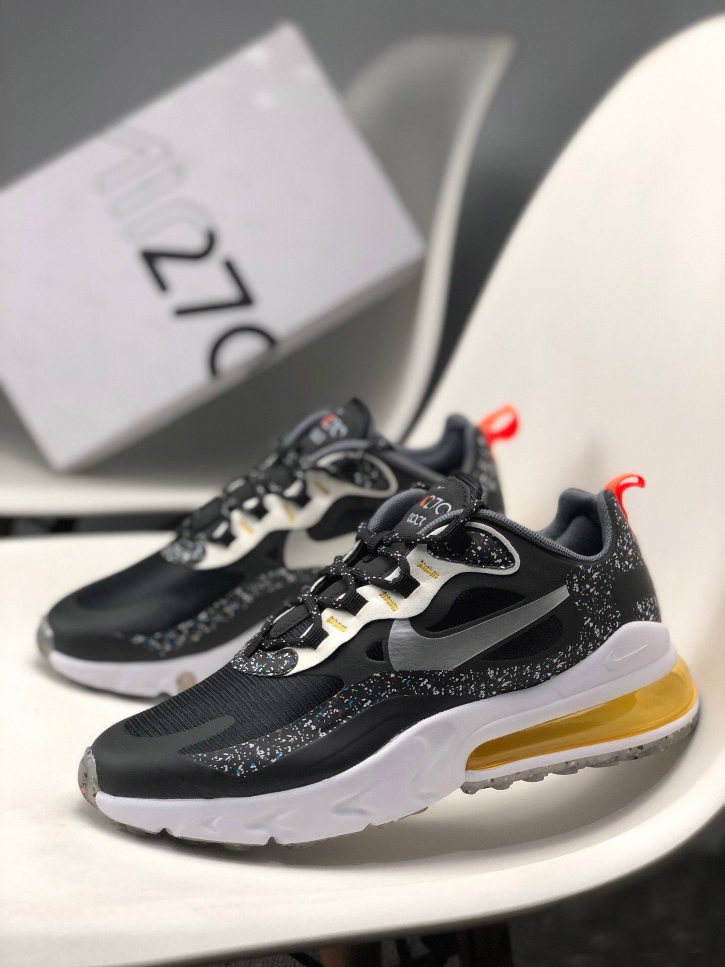 Nike Air Max 270 React Black Silver 5339798