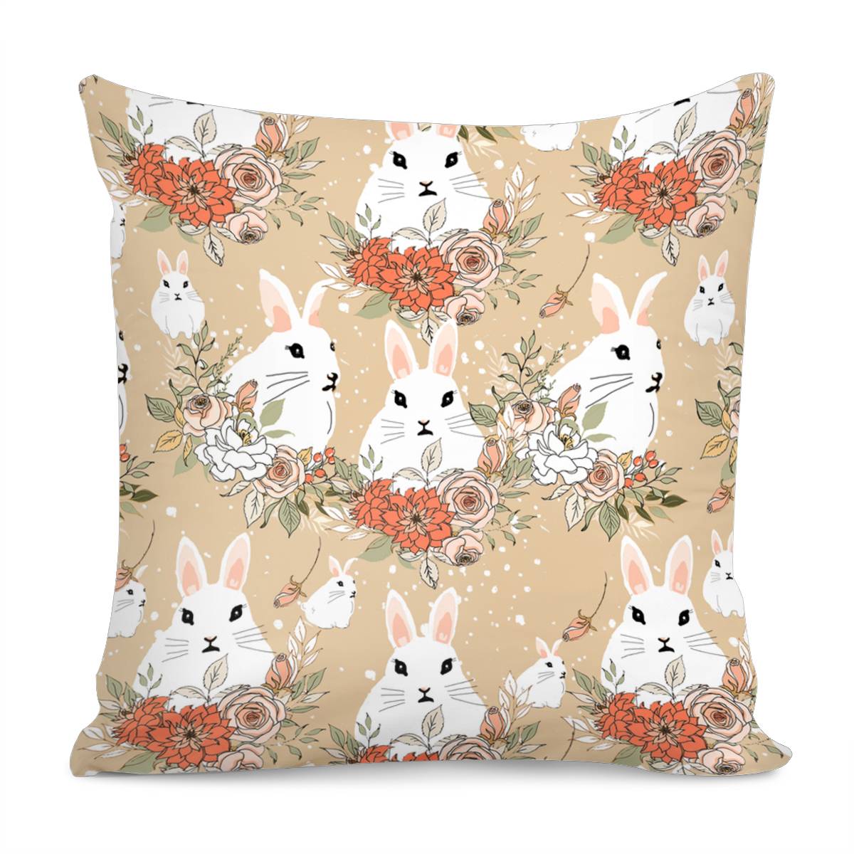 Di00153 Rabbit Pillow Cover