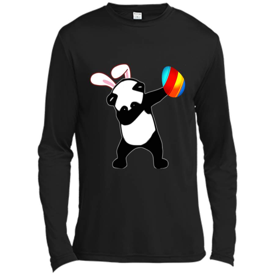 Easter Bunny Dabbing Panda Bear Tshirt Easter Egg Tee Long Sleeve Moisture Absorbing Shirt