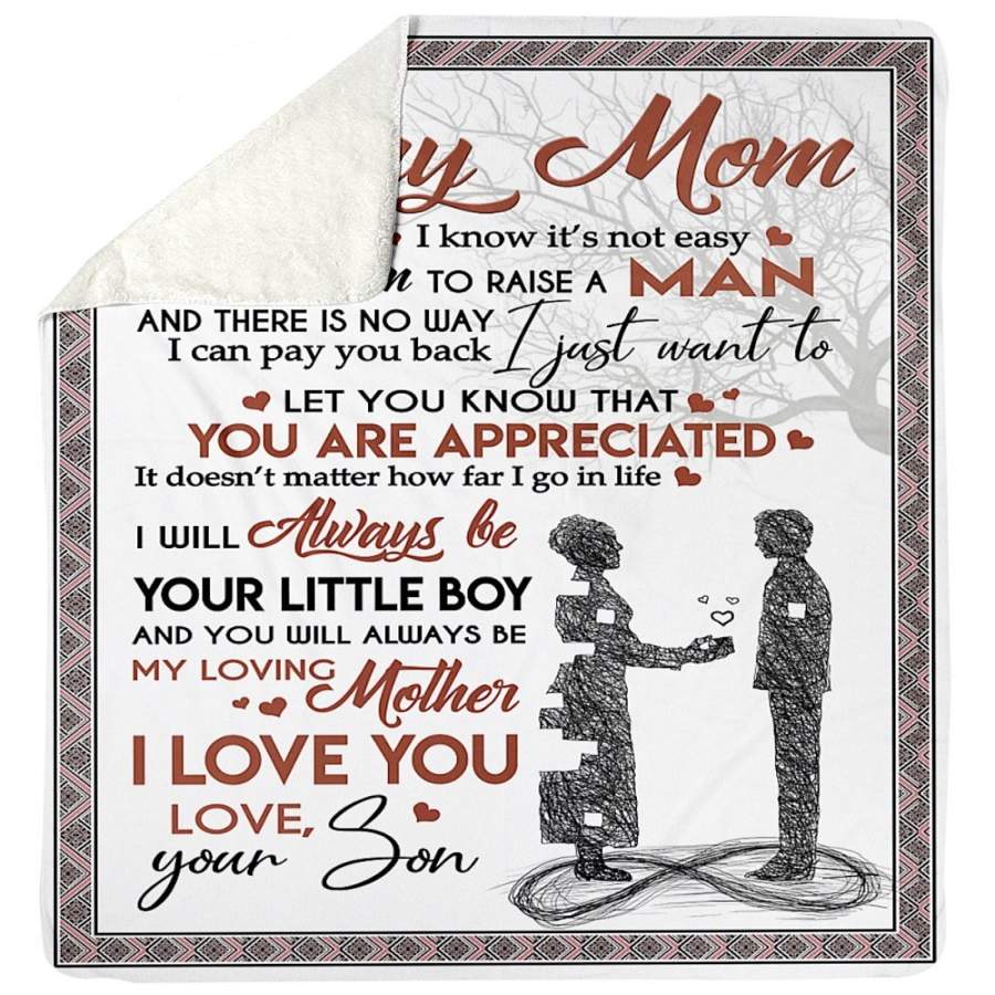 You Will Always Be My Loving Mother Gifts For Mother Sherpa Blanket