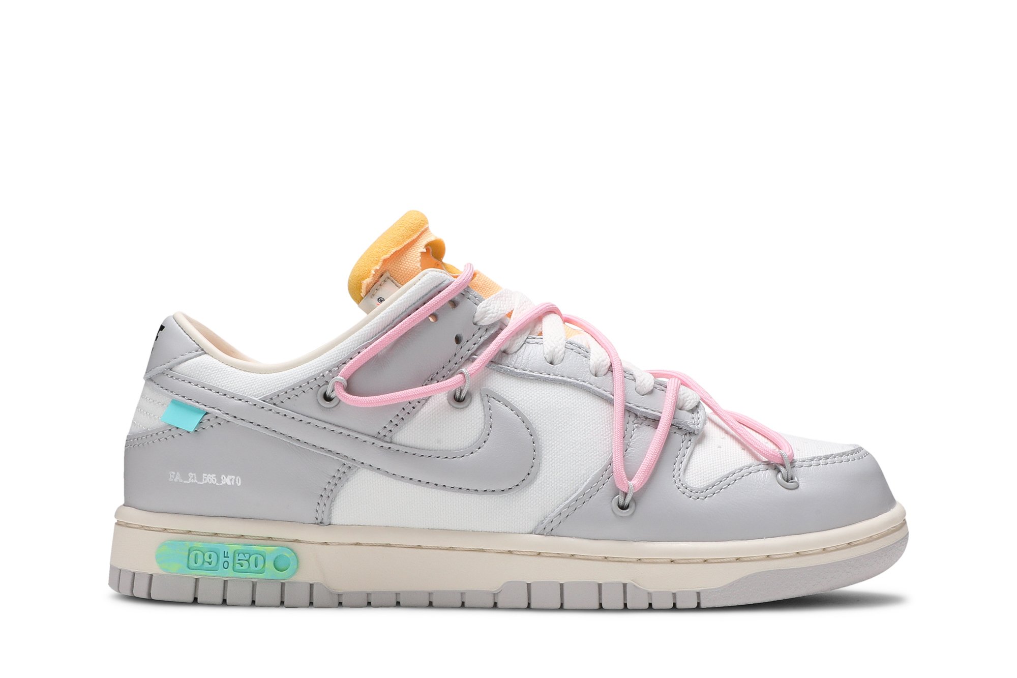 Nike Dunk Low Off-White Lot 9 – Kohlrabis 195240886955