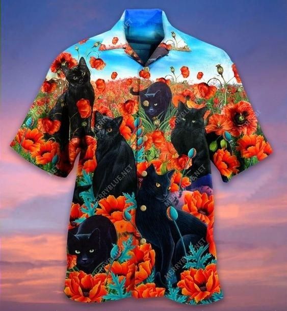 Shop From 1000 Unique Hawaii Aloha Shirts Black In The Poppy Flowers Ha110561