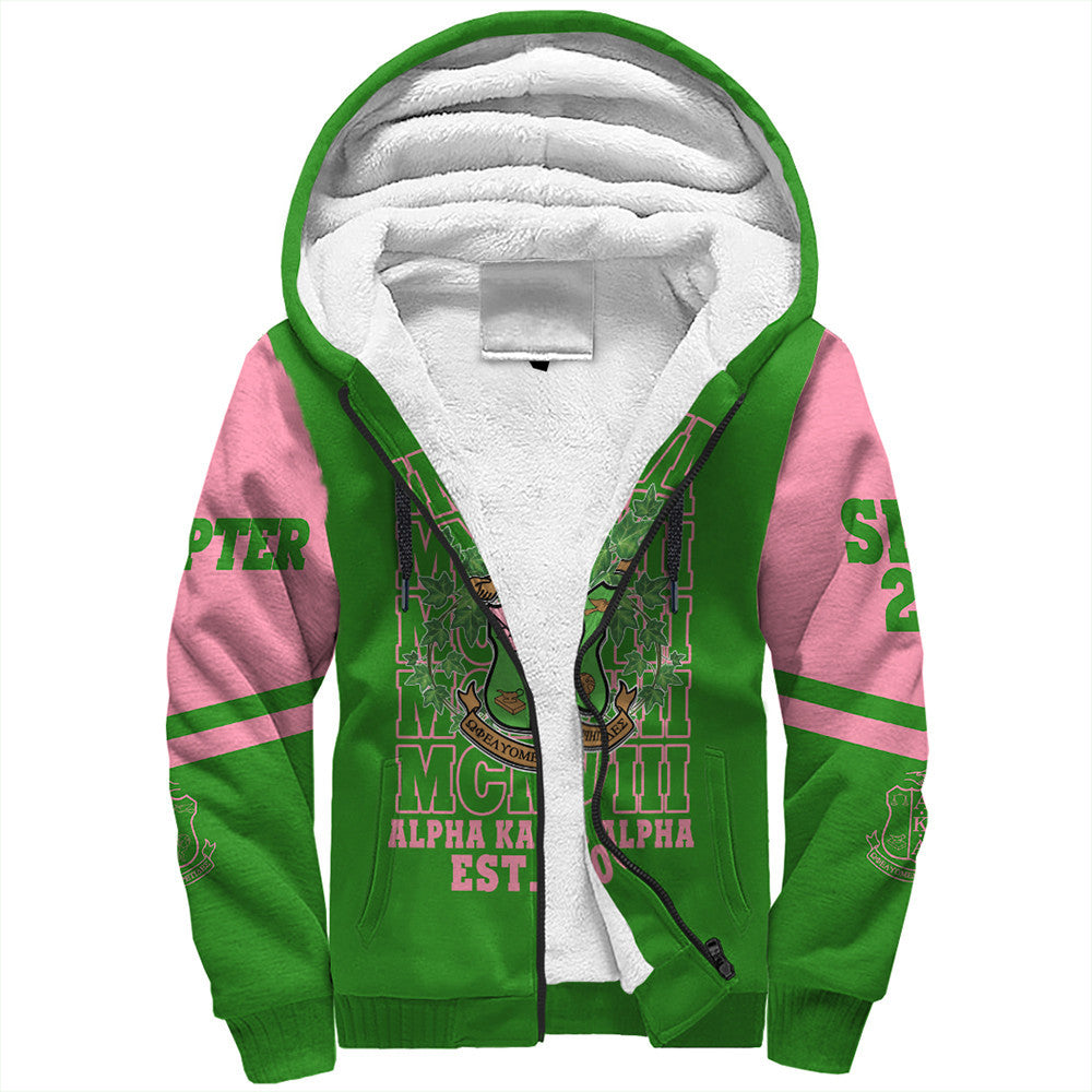 Wonder Print Shop Hoodie – Personalized Alpha Kappa Alpha Mcm Style Sherpa Hoodie