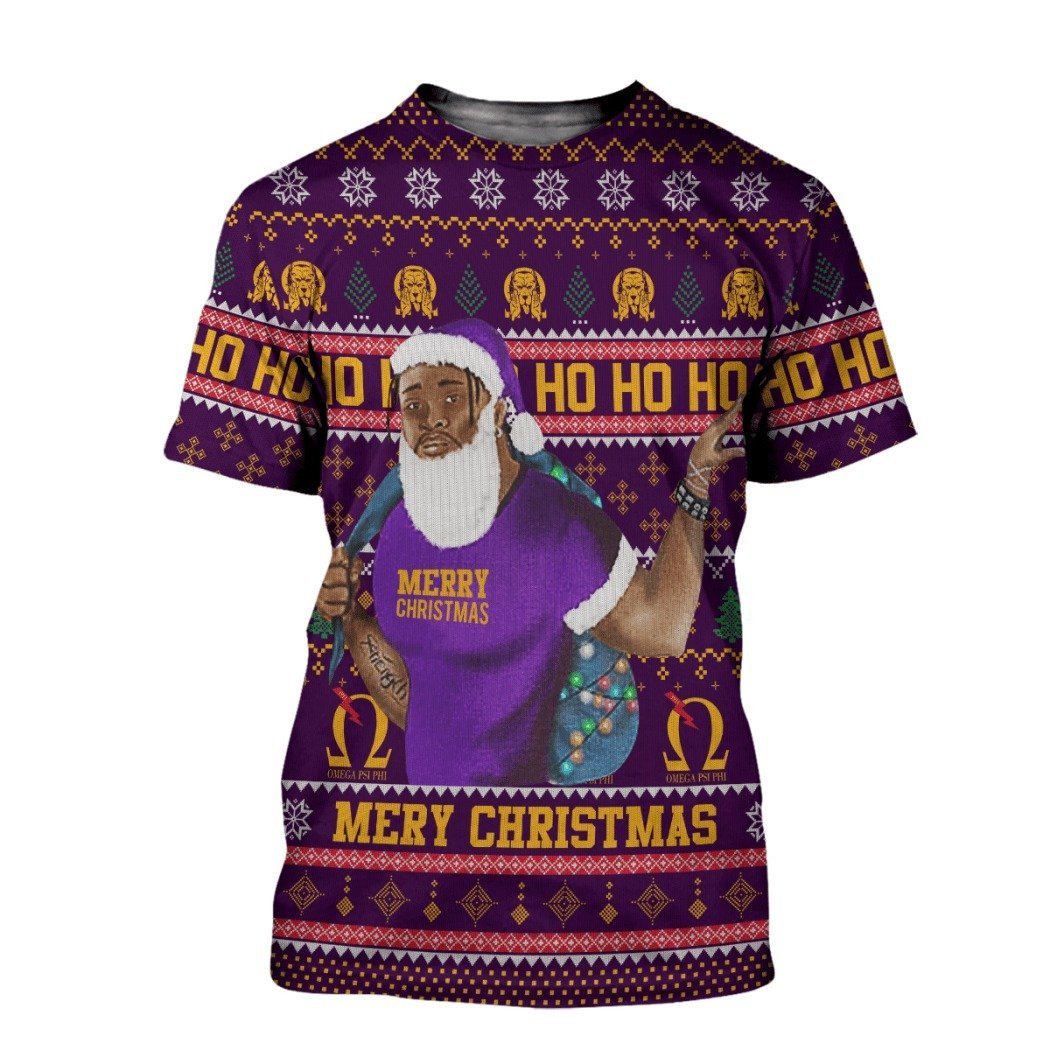 Fraternity Tshirt – Lux Man Hohoho Christmas Omega Psi Phi Tshirt