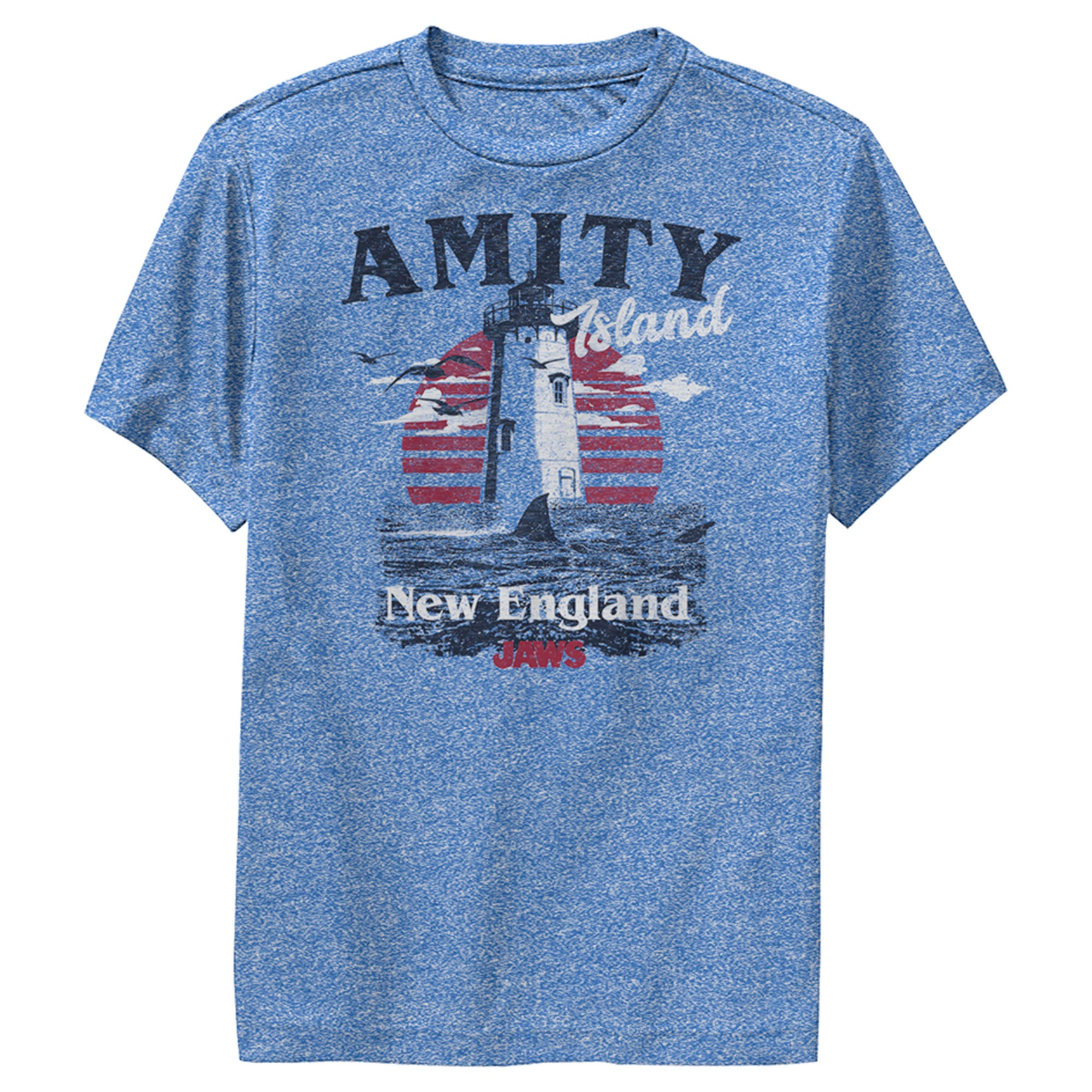 Boy’S Jaws Amity Island Tourist Lighthouse Performance Tee