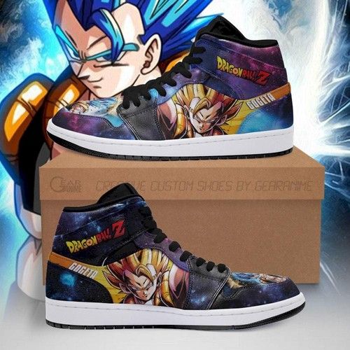 Gogeta Jordan Sneakers Galaxy Dragon Ball Z Anime Shoes Fan Pt04 Jordan Sneaker
