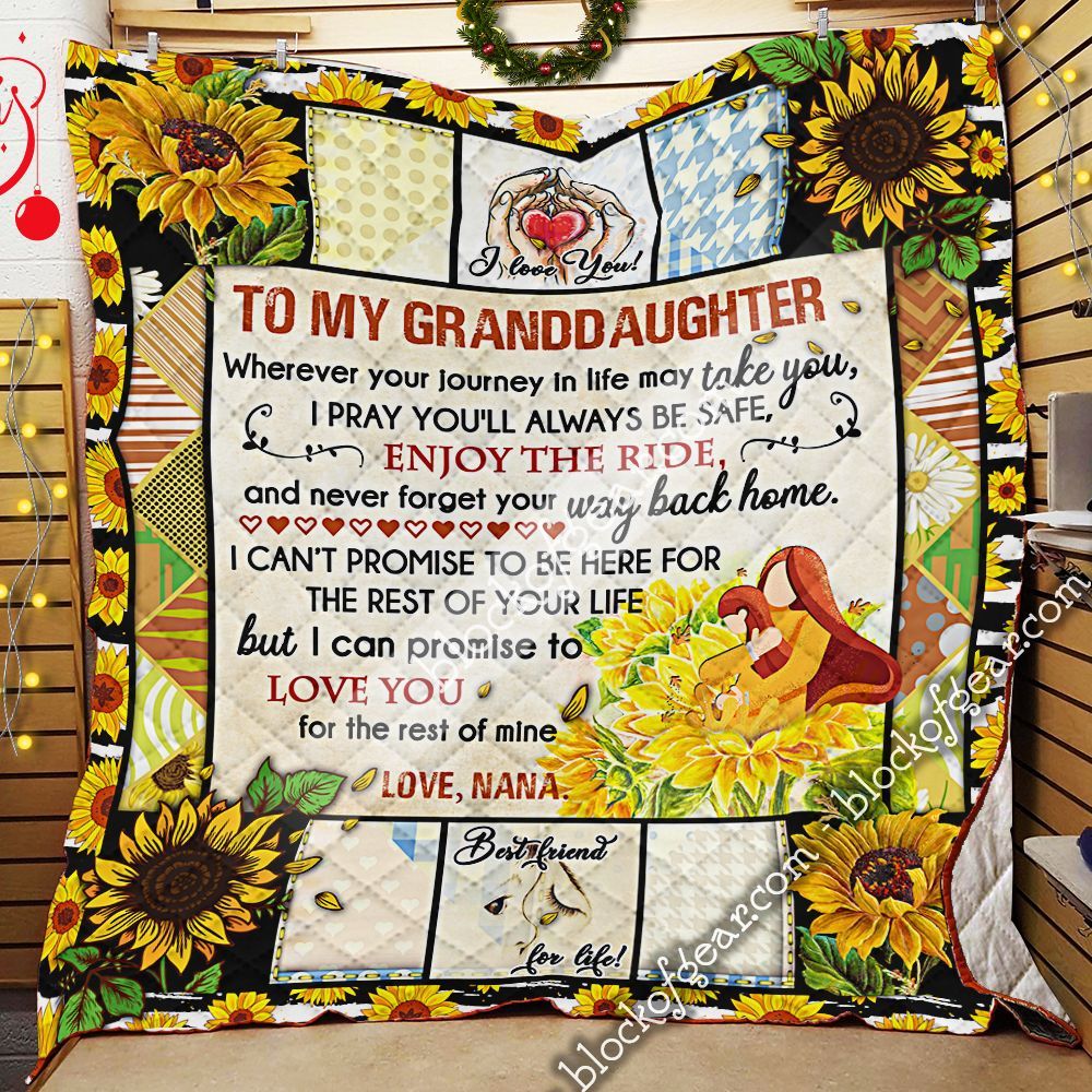 To My Granddaughter, Love, Nana Quilt