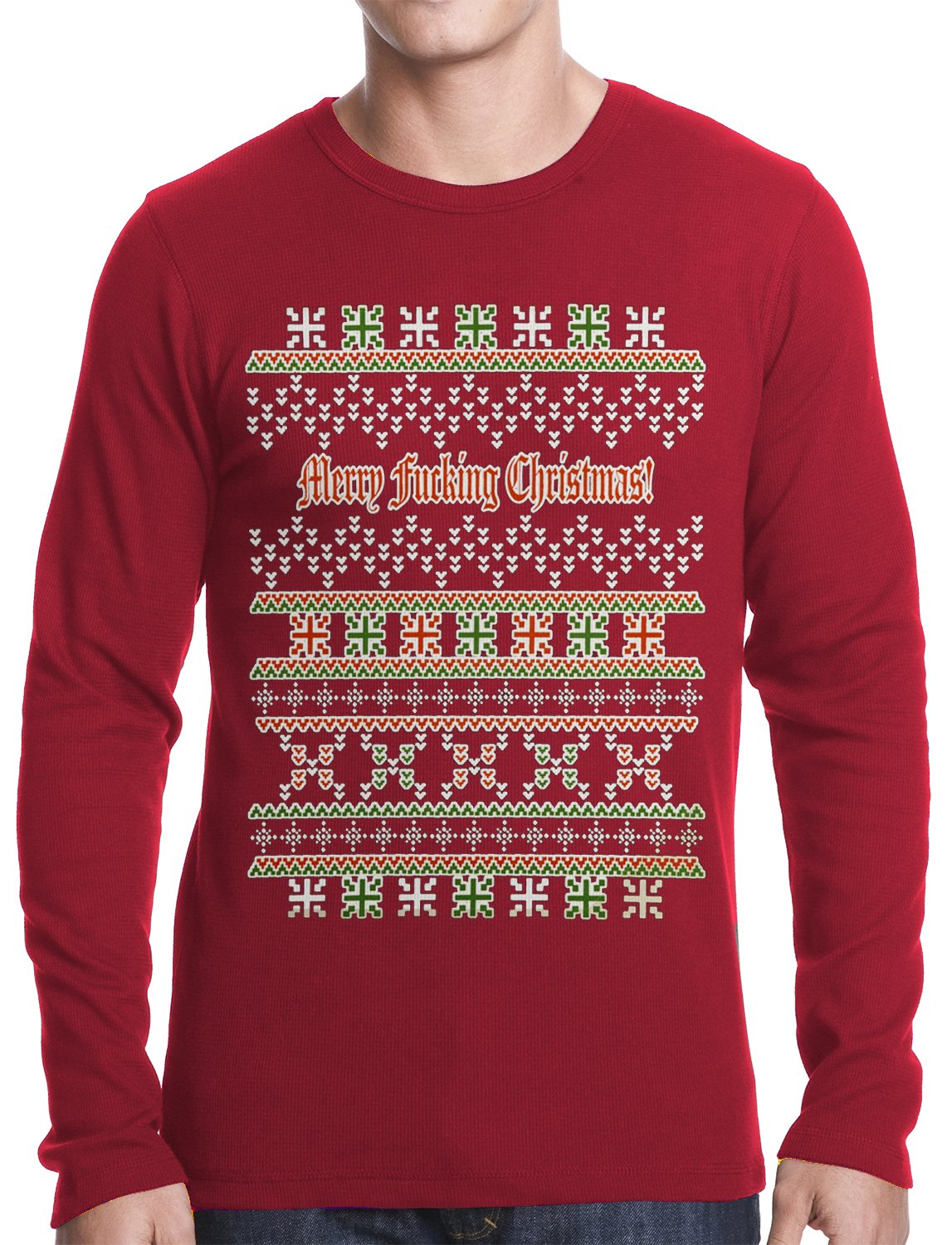 Ugly Christmas Thermal – Merry F*cking Christmas Thermal Shirt