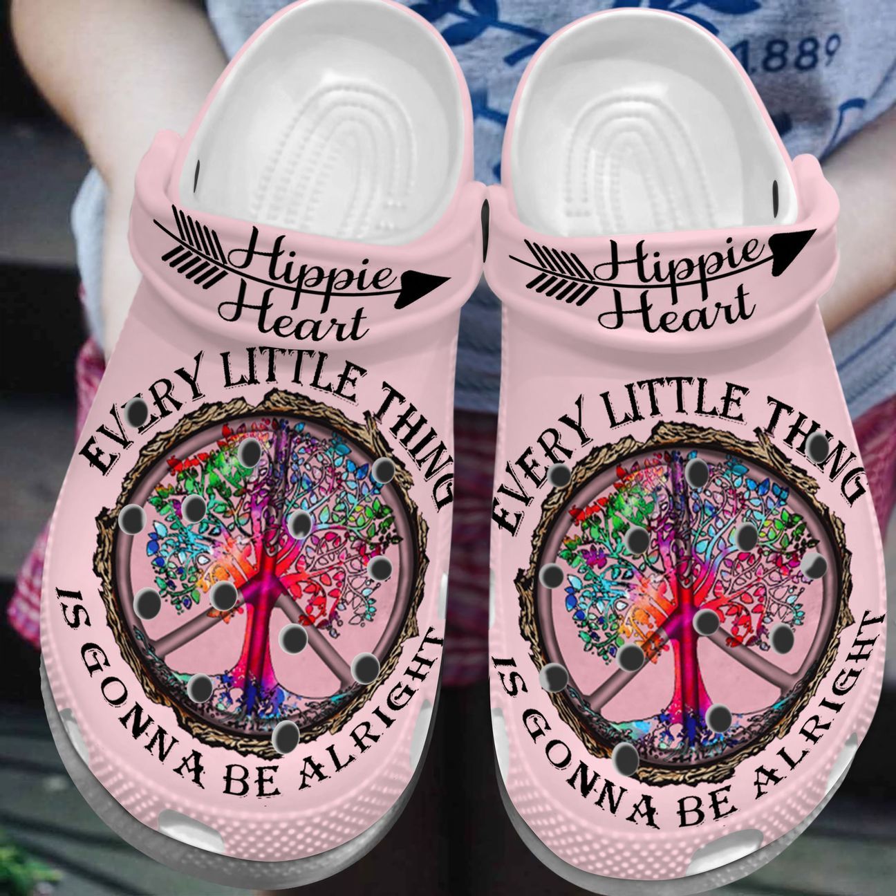 Hippie Soul Personalize Clog, Custom Name, Text, Fashion Style For Women, Men, Kid, Print 3D