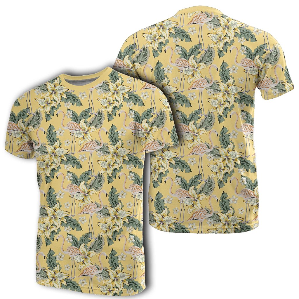 Hawaiian Tropical Flamingo Yellow Ah Ha50432