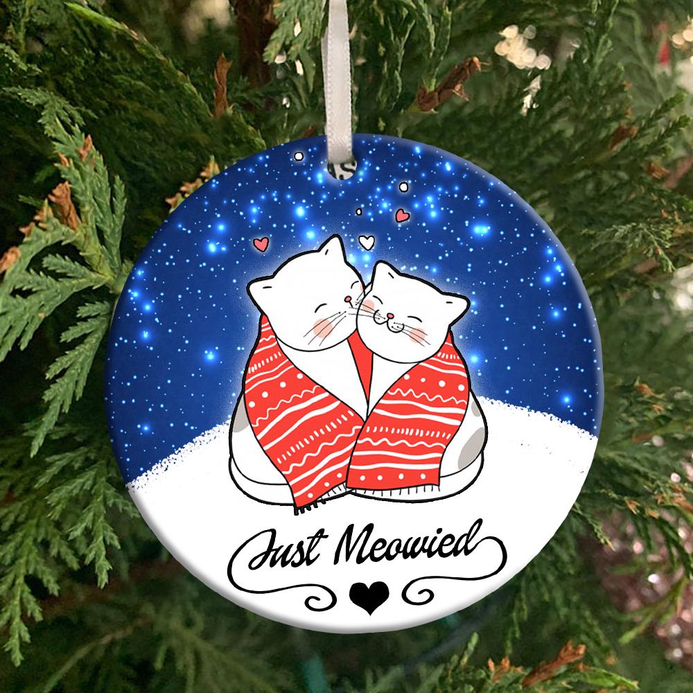 Just Meowied Ornament Gift For Him For Her