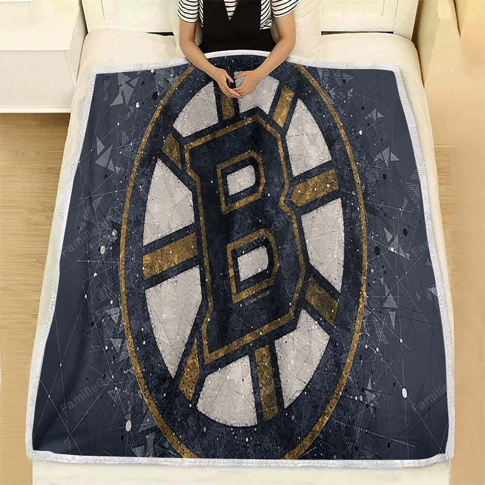 Boston Bruins American Hockey Club Fleece Blanket – Creative Art Soft Blanket, Warm Blanket