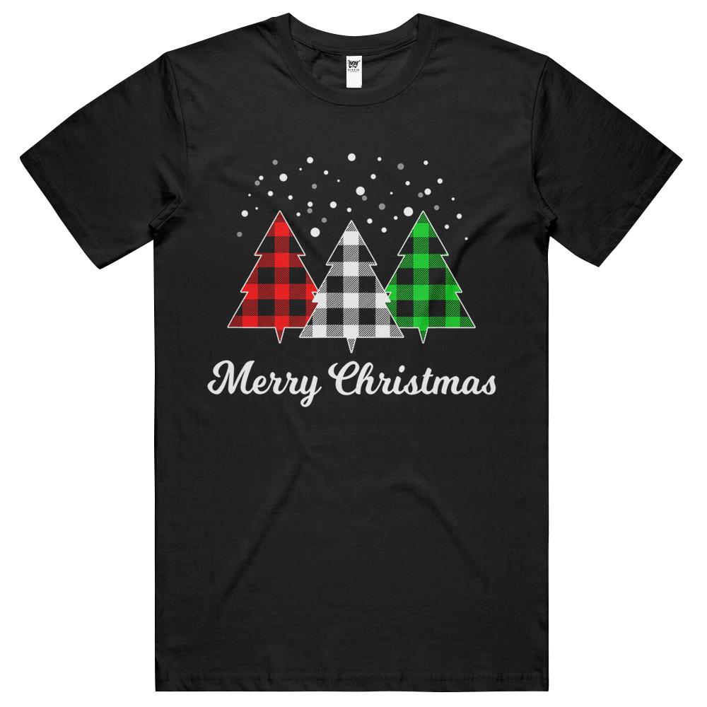 Christmas Tree Plaid Christmas Tree Merry Christmas Cute T Shirts