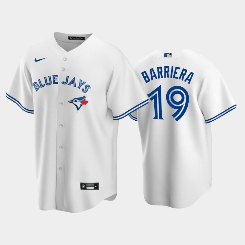 2022-23 Draft Toronto Blue Jays Brandon Barriera 19 White Home Jersey