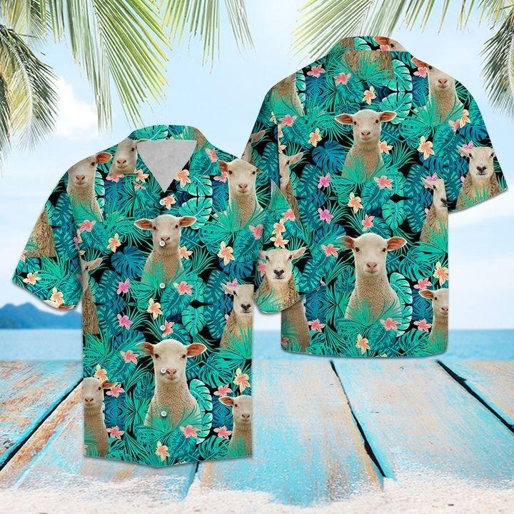 Sheep Tropical Hawaii Shirt Unisex Full Size Adult Colorful Ha104199