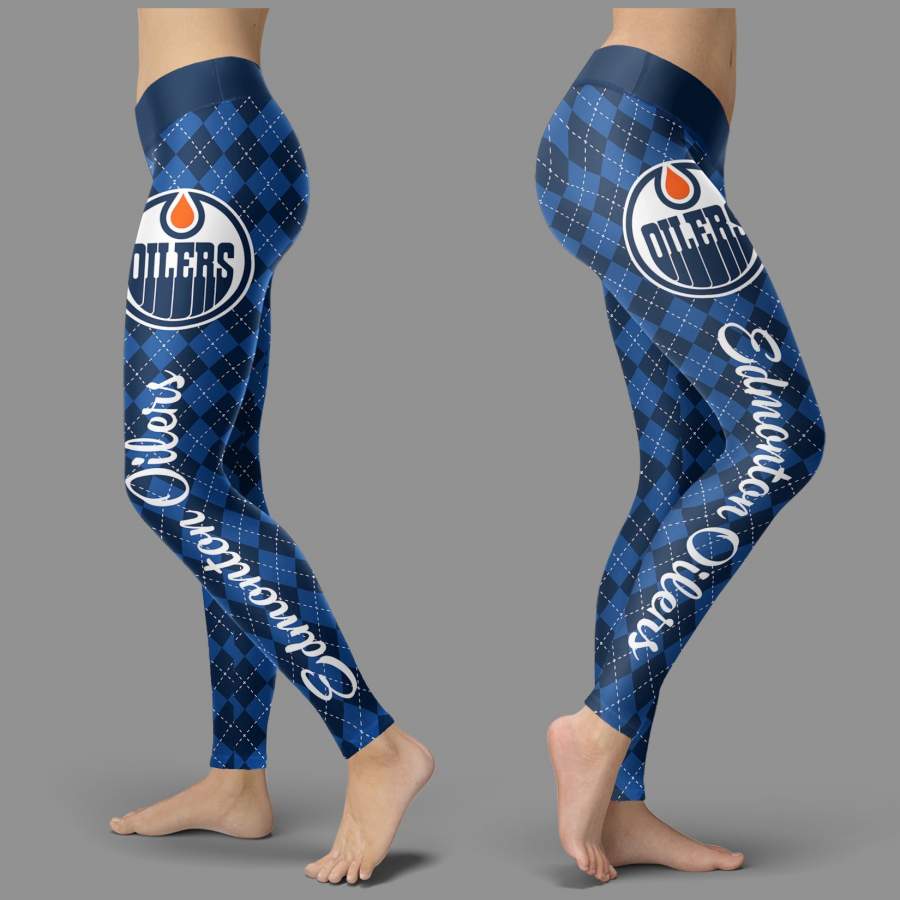 Cosy Seamless Border Wonderful Edmonton Oilers Leggings