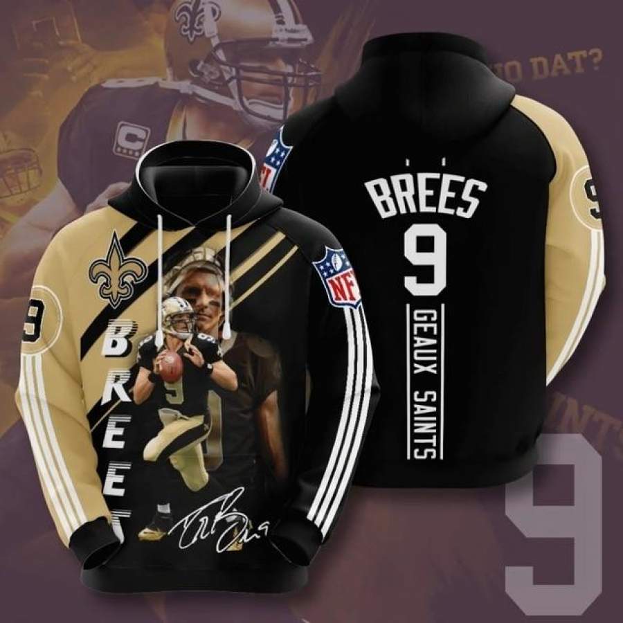 Drew Brees New Orleans Saints Casual Hoodie