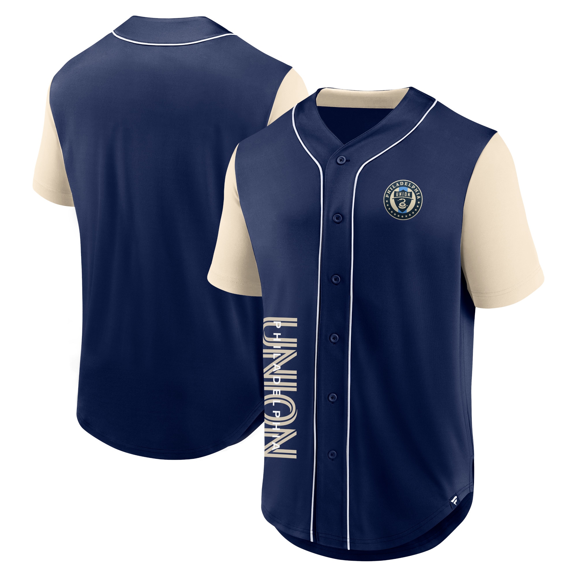 Philadelphia Union Branded Balance Fashion Baseball Jersey – Navy