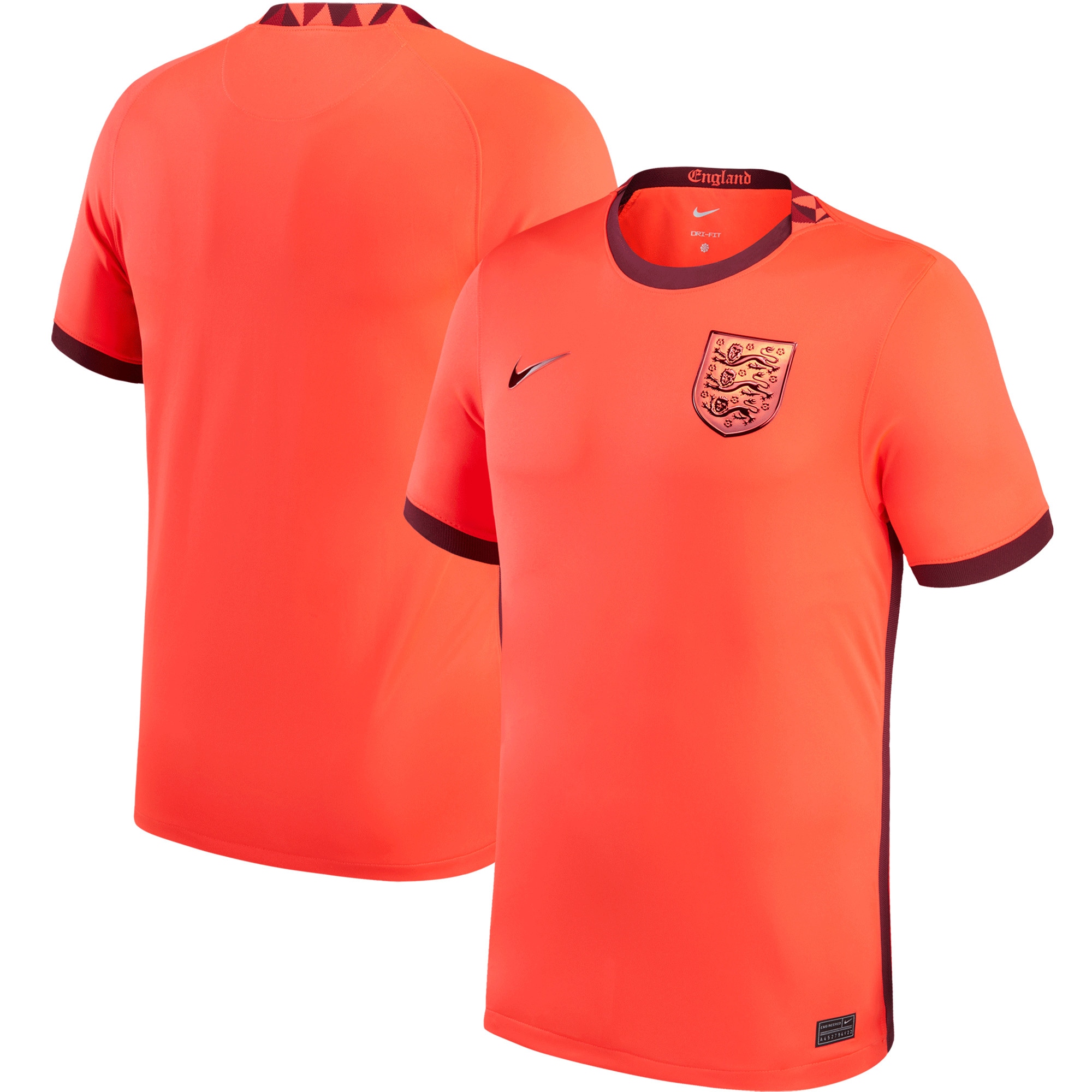 England Women's National Team 2022/23 Away Replica Blank Jersey – Red