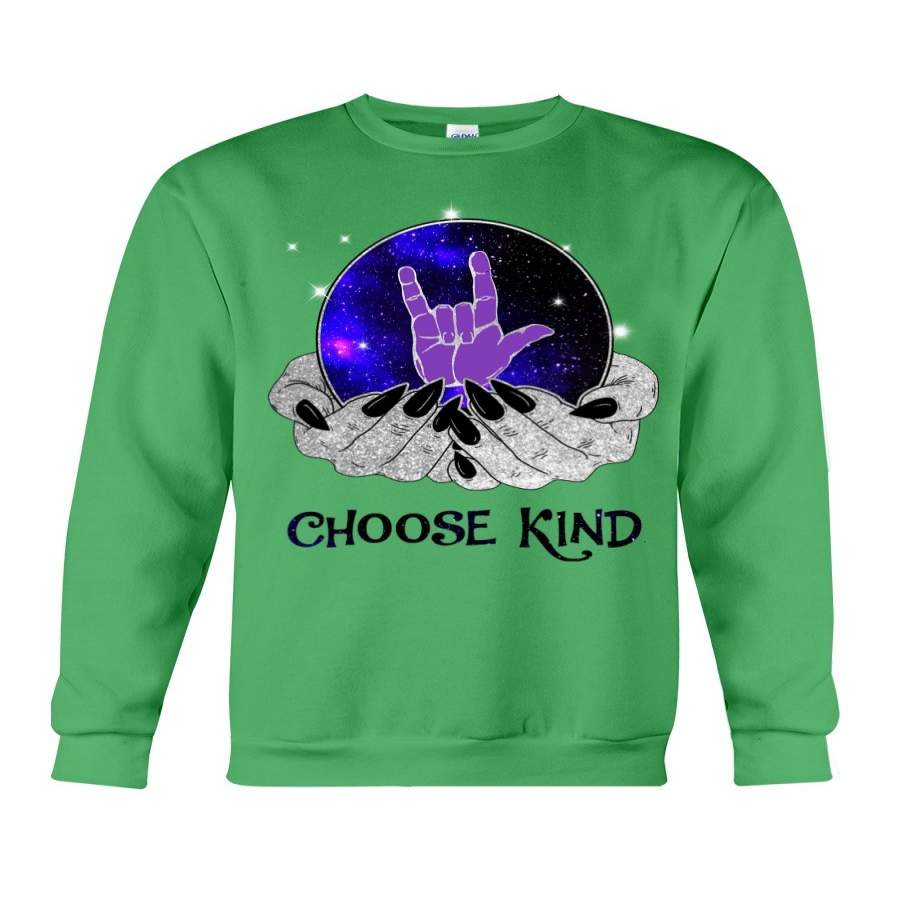 Choose Kind Hand In Hand Custom Design Sweatshirt