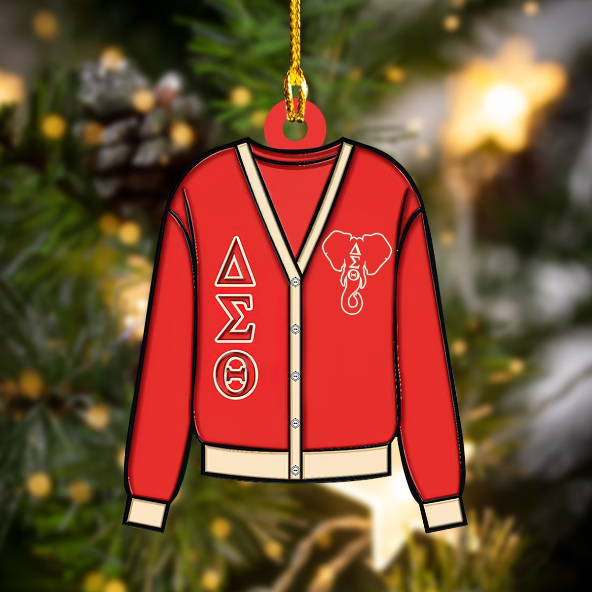 Qb95 – Shaped Ornament – Delta Sigma Theta Gift